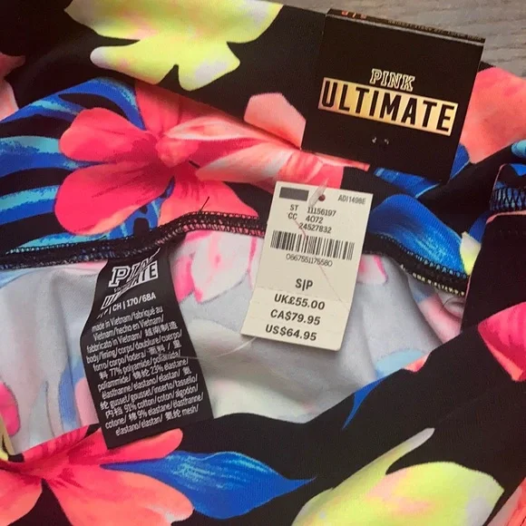 🛑{SOLD}PINK Victoria Secret Ultimate Collection High Waist 7/8 Ankle Leggings - Picture 8 of 8